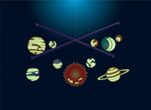 4M Glow-in-the-Dark Solar System Mobile Making Kit, Multi - Image 7